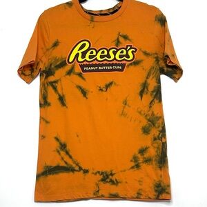 Boys Orange Tie-Dye Reese’s PB Cups T-Shirt, Size XL.